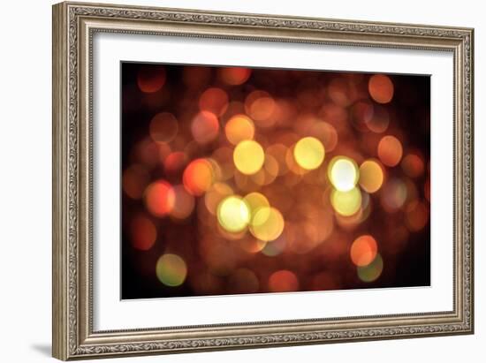 Red and Orange Lights-null-Framed Photo