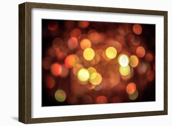 Red and Orange Lights-null-Framed Photo