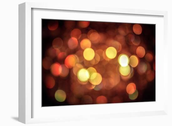 Red and Orange Lights-null-Framed Photo