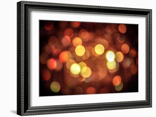 Red and Orange Lights-null-Framed Photo