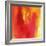 Red and Orange Swirling Abstract, c.2008-Pier Mahieu-Framed Premium Giclee Print