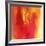 Red and Orange Swirling Abstract, c.2008-Pier Mahieu-Framed Premium Giclee Print