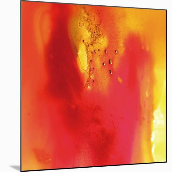 Red and Orange Swirling Abstract, c.2008-Pier Mahieu-Mounted Premium Giclee Print