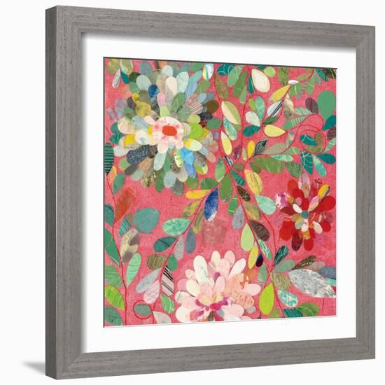 Red and Pink Dahlia III-Candra Boggs-Framed Art Print