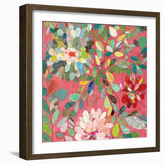 Red and Pink Dahlia III-Candra Boggs-Framed Art Print