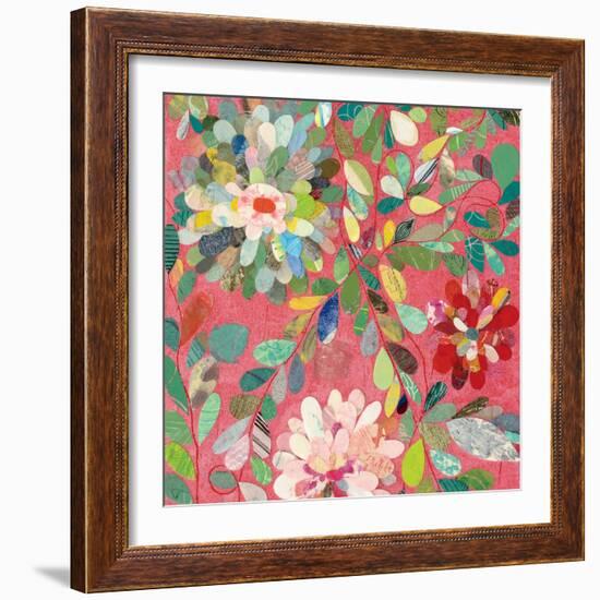 Red and Pink Dahlia III-Candra Boggs-Framed Art Print