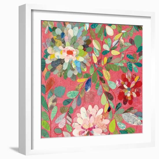 Red and Pink Dahlia III-Candra Boggs-Framed Art Print