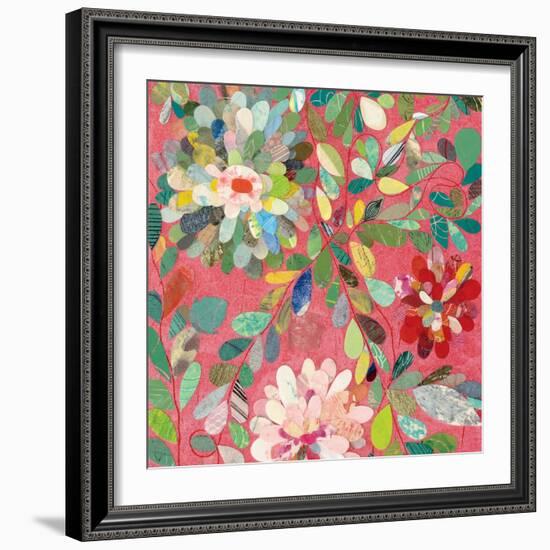 Red and Pink Dahlia III-Candra Boggs-Framed Art Print