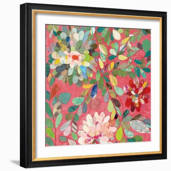 Red and Pink Dahlia III-Candra Boggs-Framed Art Print