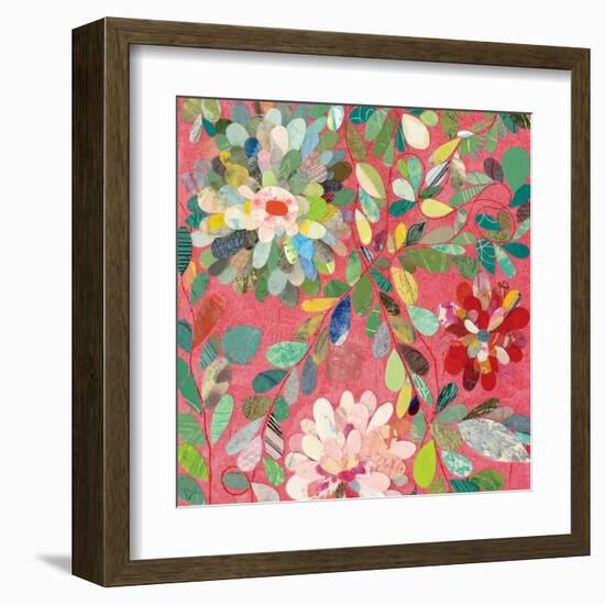 Red and Pink Dahlia III-Candra Boggs-Framed Art Print