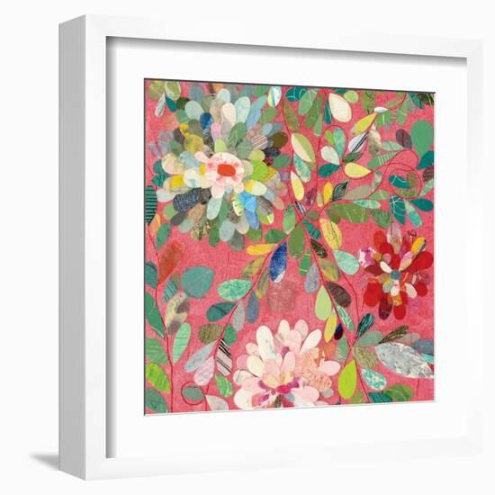 Red and Pink Dahlia III-Candra Boggs-Framed Art Print