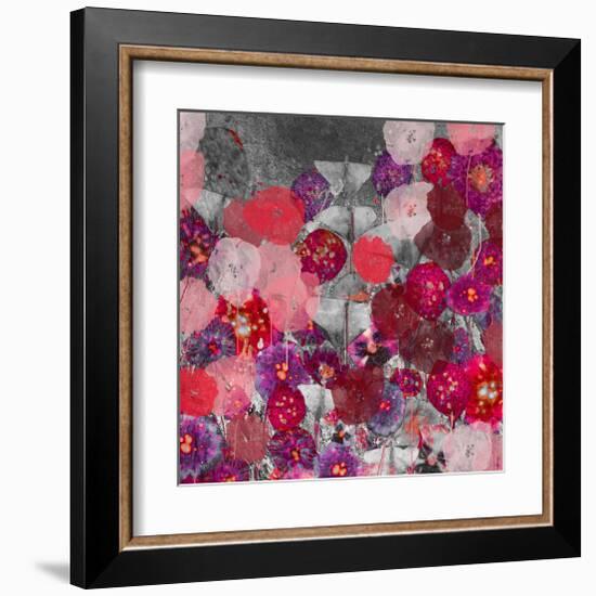 Red and Pink mix-Claire Westwood-Framed Art Print