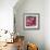 Red and Pink mix-Claire Westwood-Framed Art Print displayed on a wall