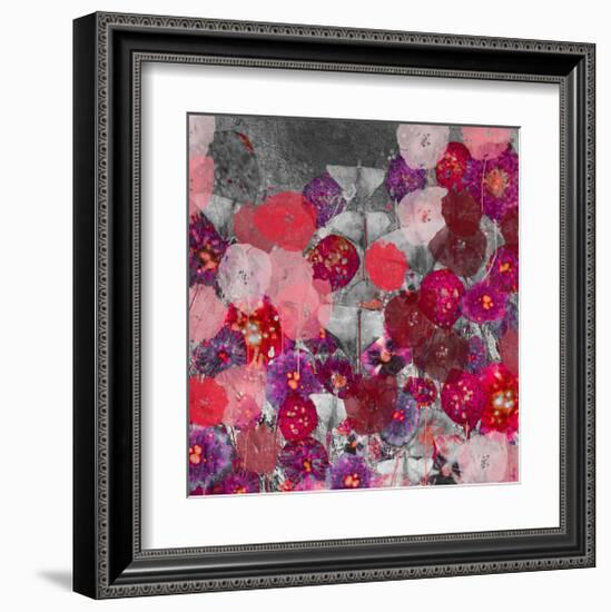 Red and Pink mix-Claire Westwood-Framed Art Print