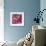 Red and Pink mix-Claire Westwood-Framed Art Print displayed on a wall