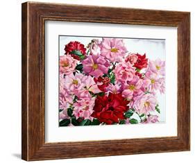 Red and Pink Roses, 2008-Christopher Ryland-Framed Giclee Print