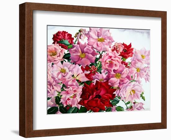 Red and Pink Roses, 2008-Christopher Ryland-Framed Giclee Print