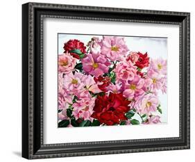 Red and Pink Roses, 2008-Christopher Ryland-Framed Giclee Print