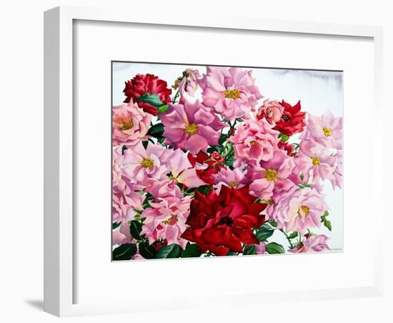 Red and Pink Roses, 2008-Christopher Ryland-Framed Giclee Print