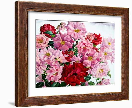 Red and Pink Roses, 2008-Christopher Ryland-Framed Giclee Print