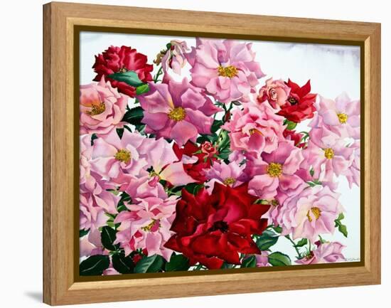 Red and Pink Roses, 2008-Christopher Ryland-Framed Premier Image Canvas