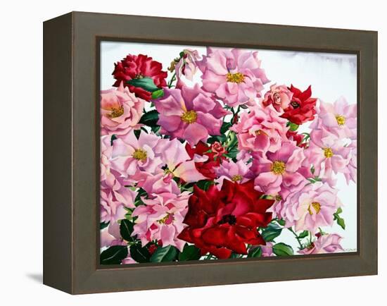 Red and Pink Roses, 2008-Christopher Ryland-Framed Premier Image Canvas