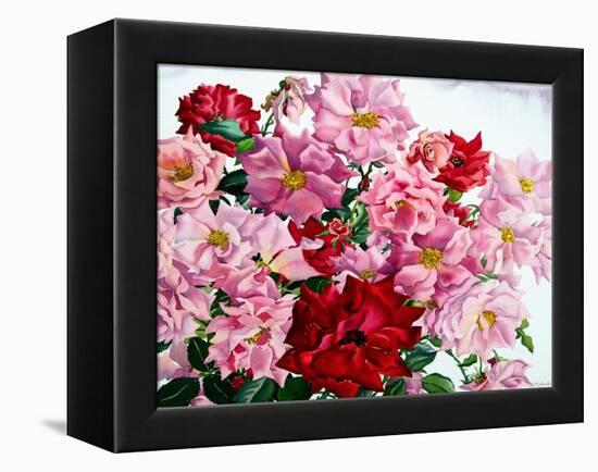 Red and Pink Roses, 2008-Christopher Ryland-Framed Premier Image Canvas