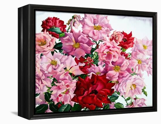 Red and Pink Roses, 2008-Christopher Ryland-Framed Premier Image Canvas