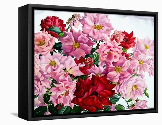 Red and Pink Roses, 2008-Christopher Ryland-Framed Premier Image Canvas