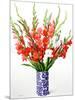 Red and White Gladioli-Christopher Ryland-Mounted Giclee Print