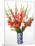 Red and White Gladioli-Christopher Ryland-Mounted Giclee Print