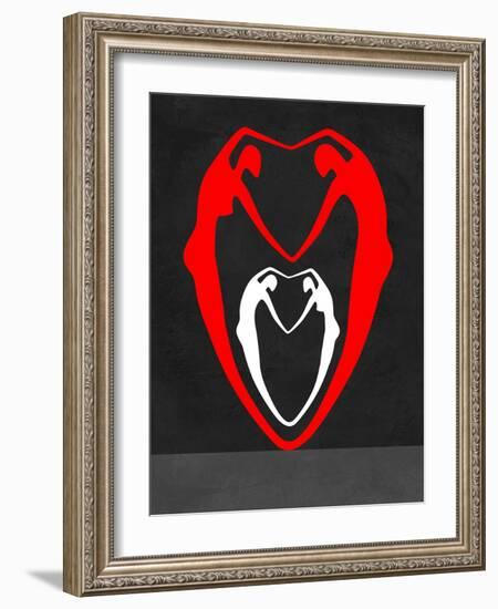 Red and White Heart-Felix Podgurski-Framed Art Print