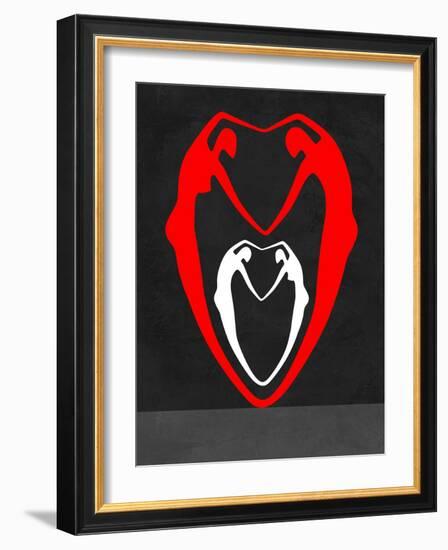 Red and White Heart-Felix Podgurski-Framed Art Print