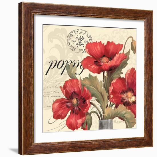 Red and White I-Pamela Gladding-Framed Art Print