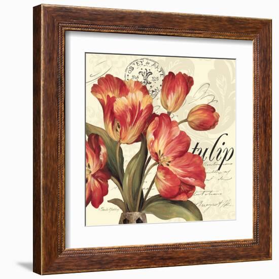 Red and White II-Pamela Gladding-Framed Art Print