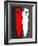 Red and White Kiss-Felix Podgurski-Framed Art Print