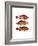 Red and Yellow Fantasy Fish Trio-Fab Funky-Framed Art Print