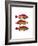 Red and Yellow Fantasy Fish Trio-Fab Funky-Framed Art Print