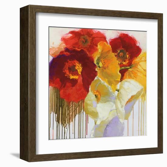 Red and Yellow Sensations-Shirley Novak-Framed Art Print