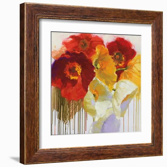 Red and Yellow Sensations-Shirley Novak-Framed Art Print