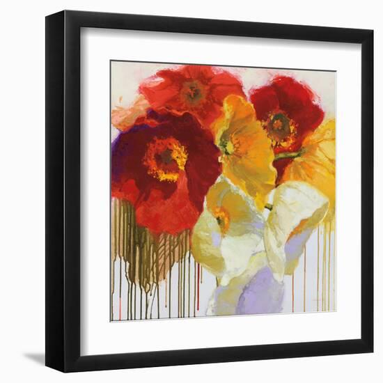 Red and Yellow Sensations-Shirley Novak-Framed Art Print