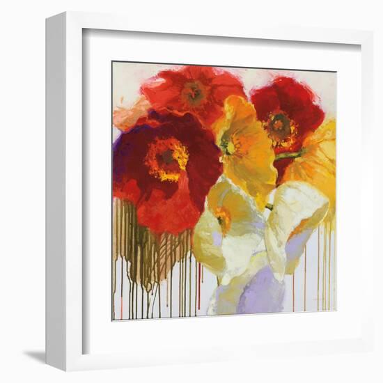 Red and Yellow Sensations-Shirley Novak-Framed Art Print