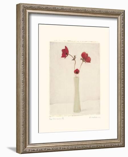 Red Anemones III-Amy Melious-Framed Art Print