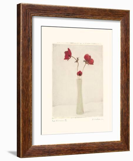 Red Anemones III-Amy Melious-Framed Art Print