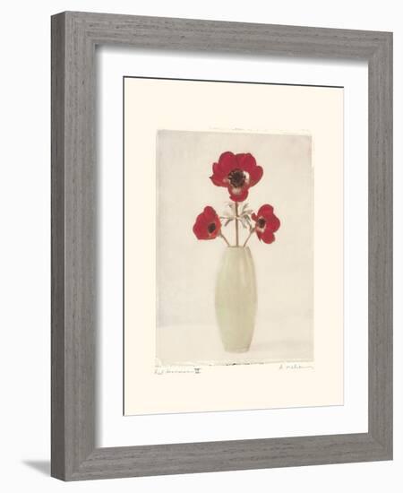 Red Anemones IV-Amy Melious-Framed Art Print