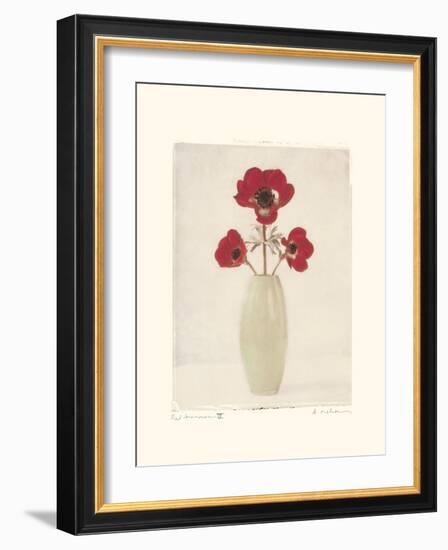 Red Anemones IV-Amy Melious-Framed Art Print