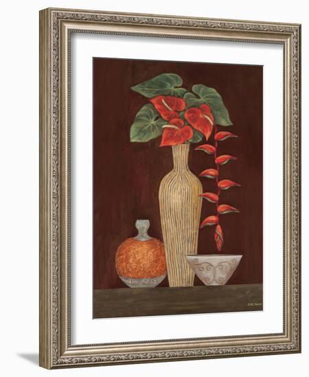 Red Anthuriums-Eva Misa-Framed Art Print