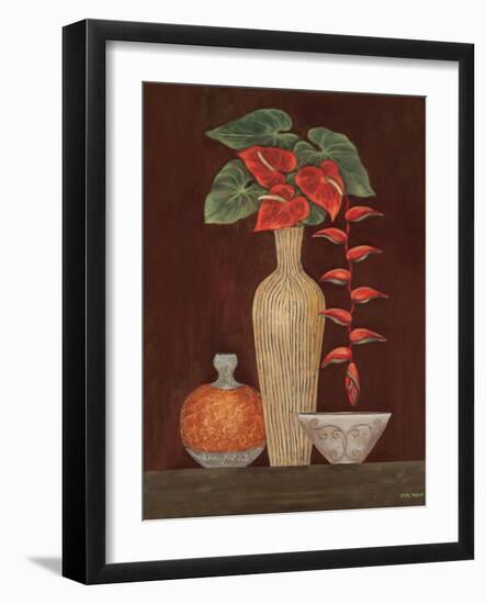 Red Anthuriums-Eva Misa-Framed Art Print