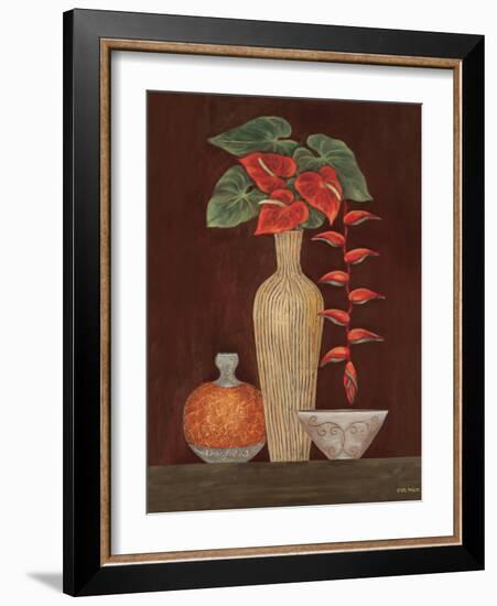 Red Anthuriums-Eva Misa-Framed Art Print