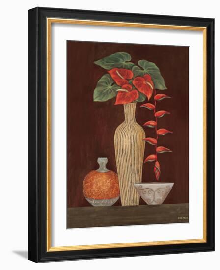 Red Anthuriums-Eva Misa-Framed Art Print